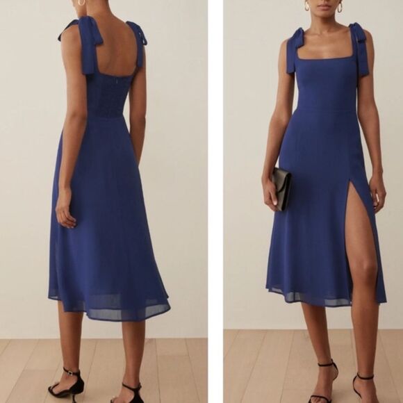 Reformation Twilight Dress Danube Size 16 NWT $278 - Picture 1 of 7